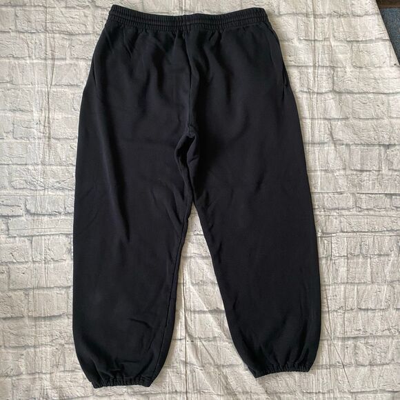 Fruit of the Loom men XL cotton blend pull on sweatpants black - Picture 7 of 9
